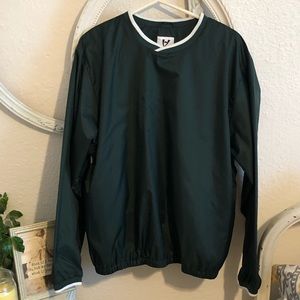 High Five men’s green pull over windbreaker, Lg